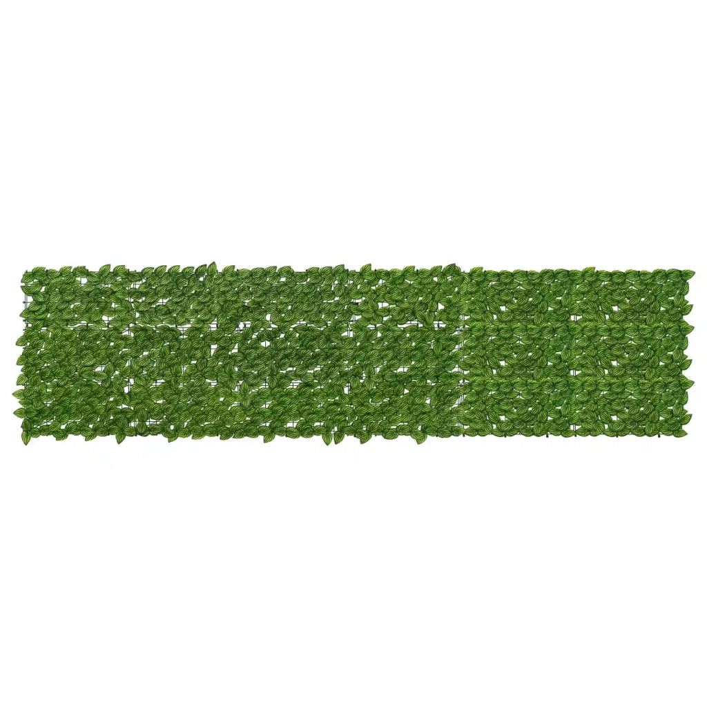 Paravento da Balcone | Schermo per balcone con foglie Verde e Giallo 300 x 75 cm