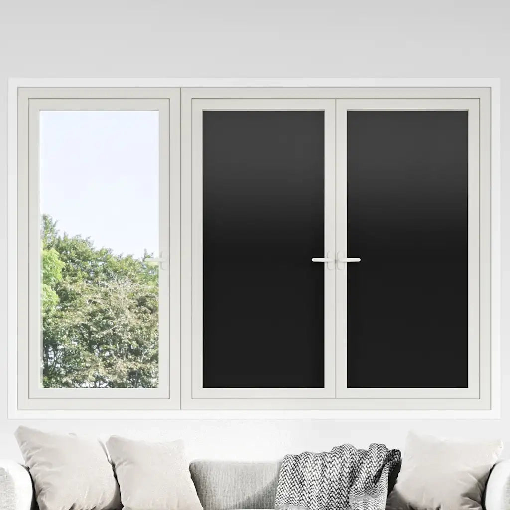 Pellicole per Vetri Statiche Smerigliate Nere 3pz in PVC 3208957