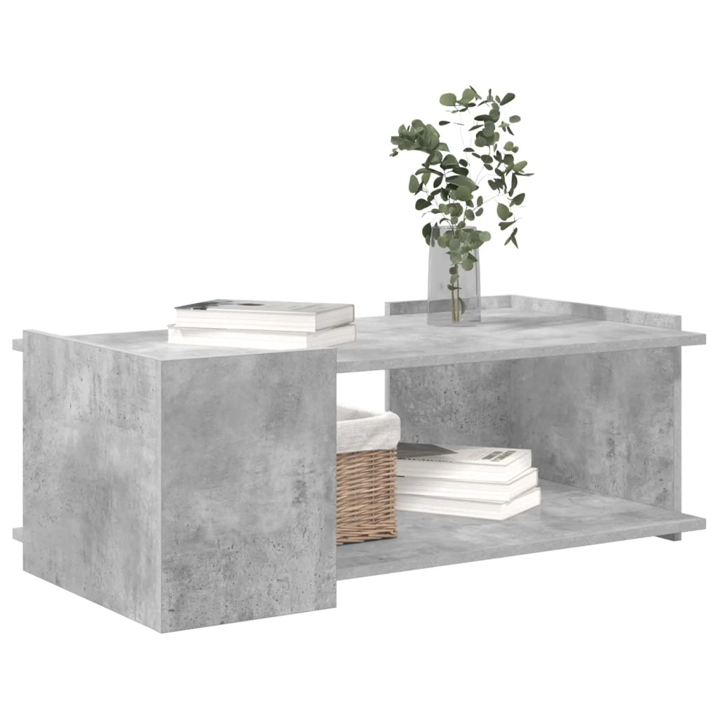 Tavolino da salotto Grigio Cemento 90 x 50 x 33 cm