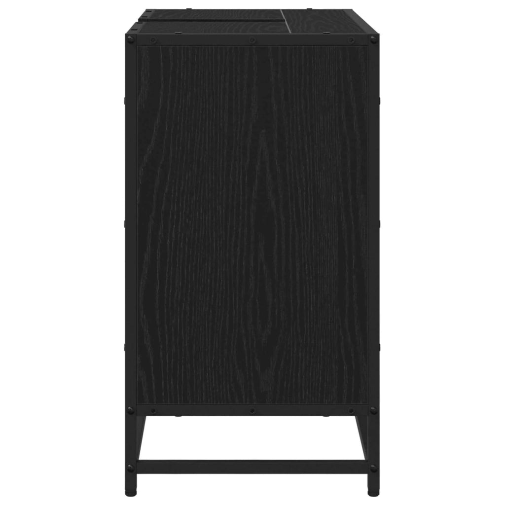 Mobile da Bagno Rovere Nero 65 x 33 x 60 cm Legno multistrato