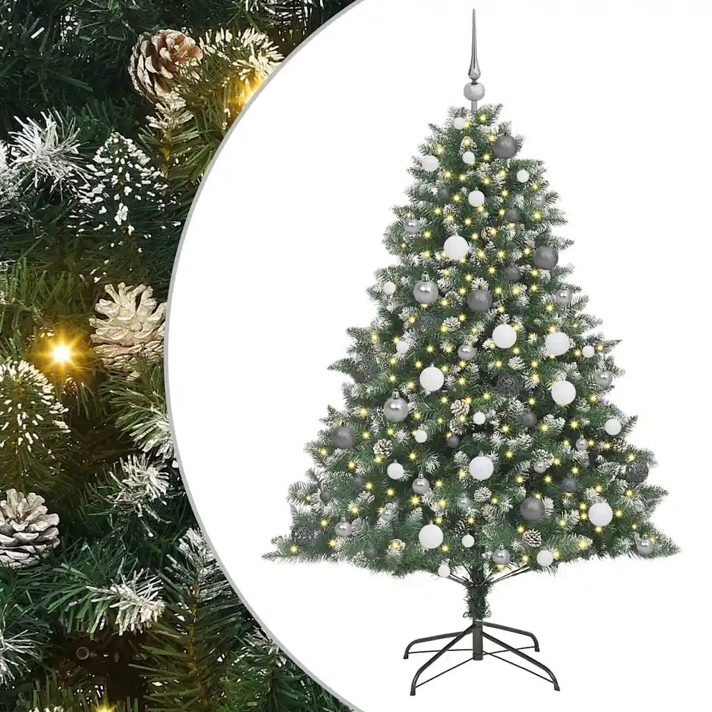 Albero di Natale artificiale con 300 LED Verde 180 cm