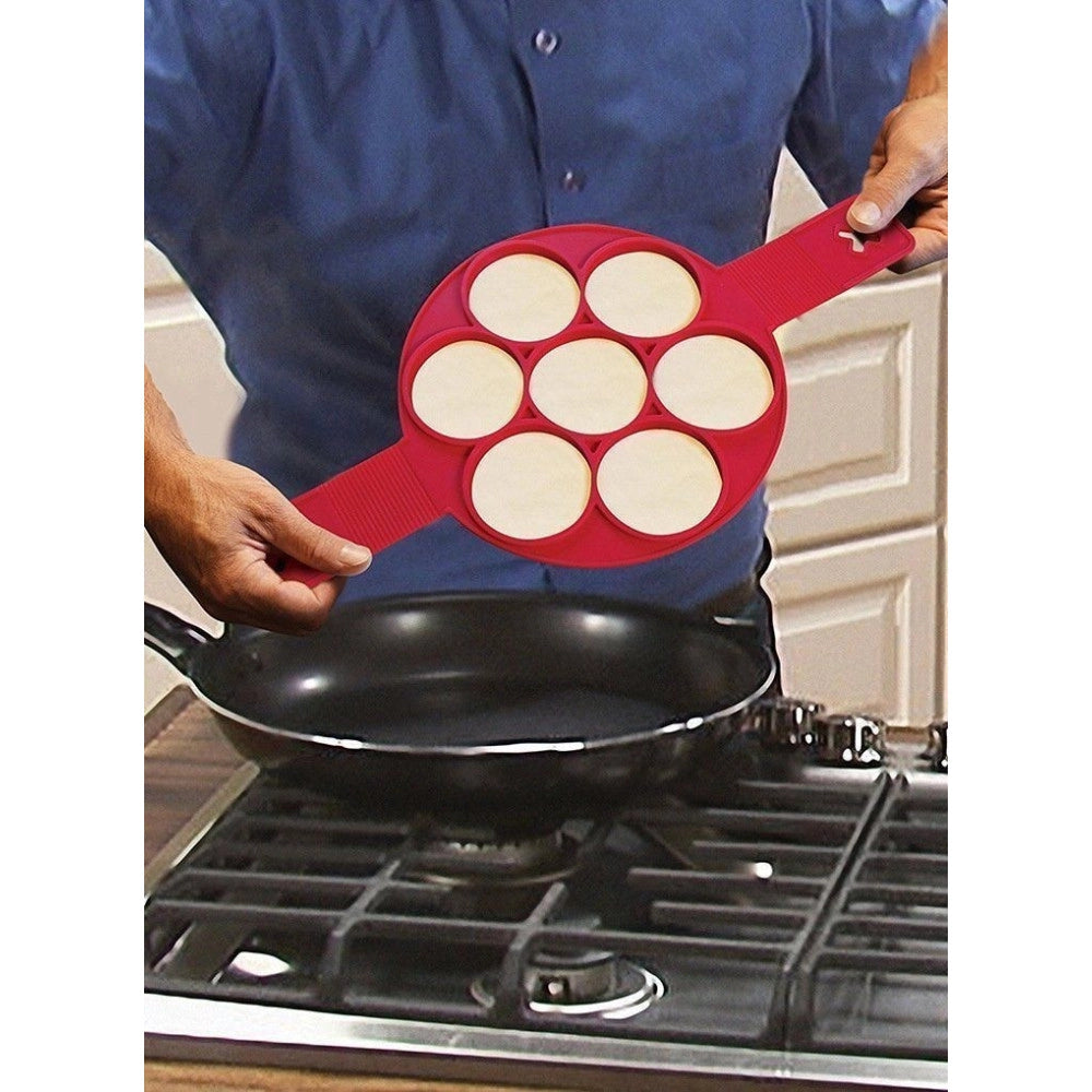 Trade Shop - Stampo In Silicone Per Pancakes Cucina Frittelle Antiaderente Padella Omelette -