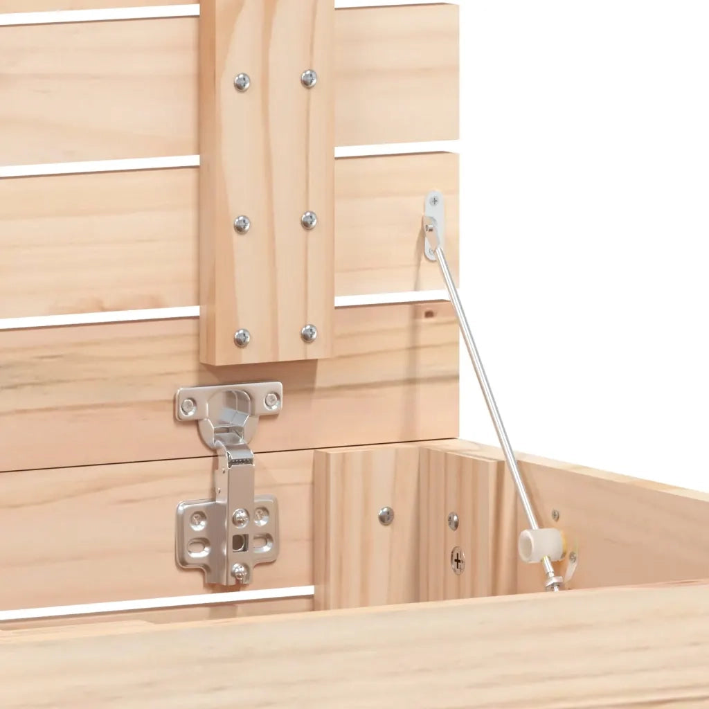 Cesto per Bucato 88,5x44x66 cm Legno Massello Pino 832319
