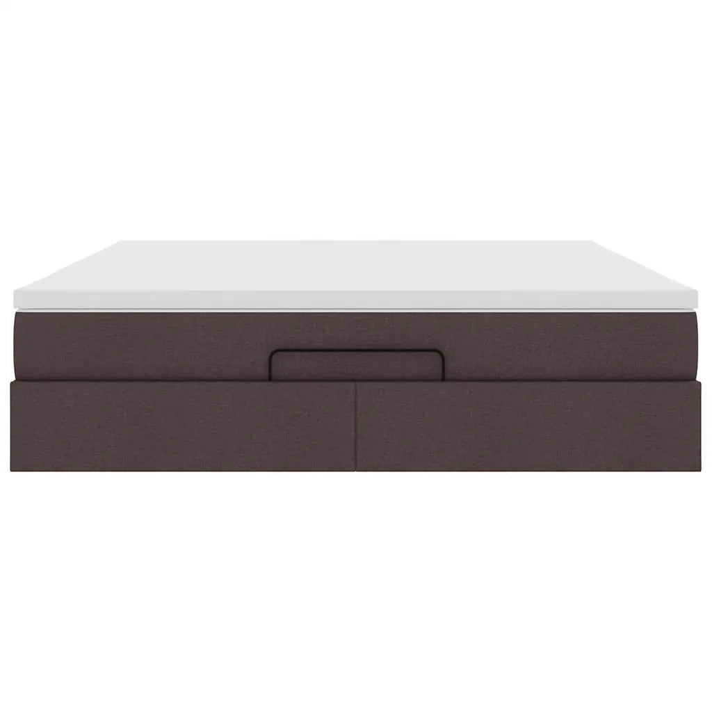 Struttura Letto Pouf con Materasso 160x200 cm in Tessuto 3311123