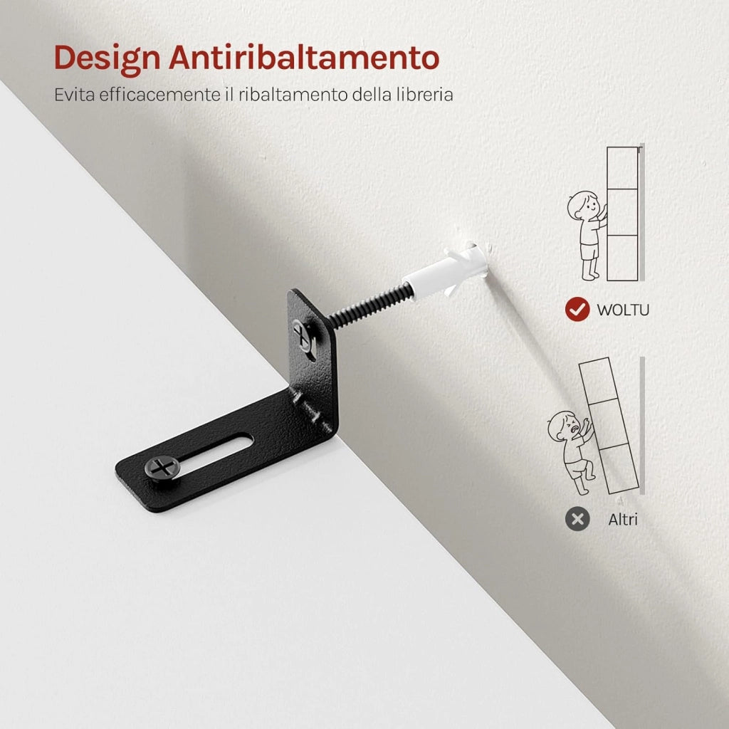 Libreria Scaffale Espositore Bianca con 3 Ripiani Mobiletto in Legno 8 Cubi Aperti Armadio da Esposizione per Soggiorno Ufficio e Cameretta 98X30X100cm SK021cm