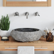 Lavandino 40x12 cm in Marmo Nero 142776