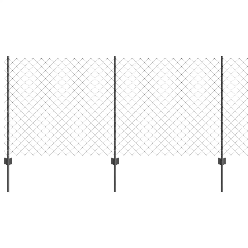 Recinzione a maglie con palo 10 x 1 m Acciaio rivestito in PVC 3336268