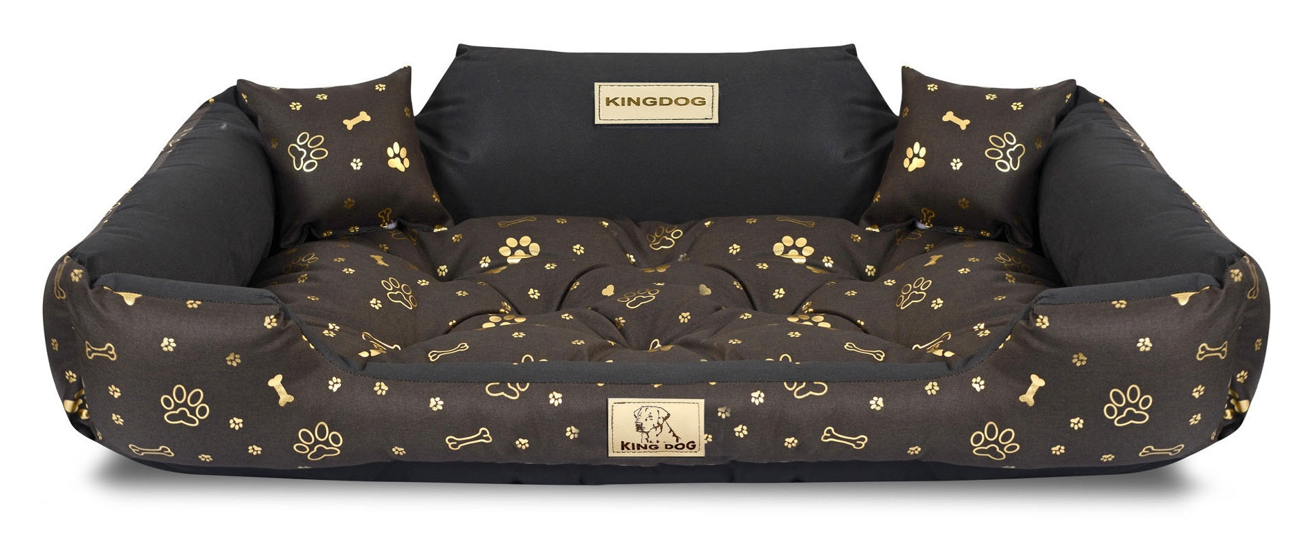 AIO FACTORY 100x75 cm KINGDOG Cuccia per cani impermeabile personalizzabile Golden Bones