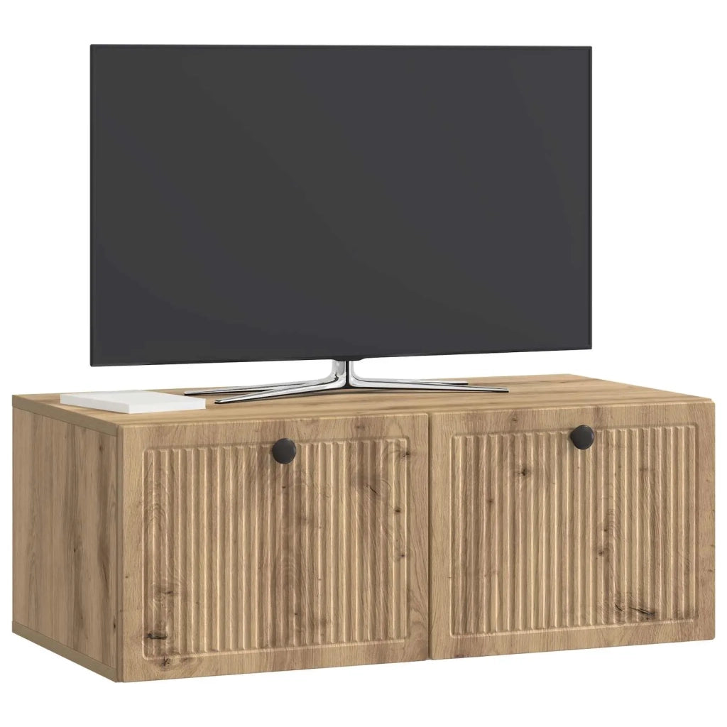 Mobile Porta TV da Muro Rovere Artigianale 78,5 x 41 x 30 cm 898014