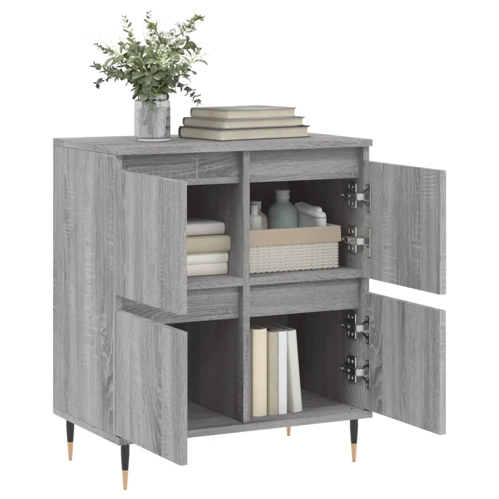 Credenza Grigio Sonoma 60x35x70 cm in Legno Multistrato 831210