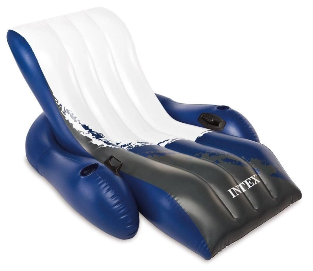 Intex 58868EU galleggiante da piscina e da spiaggia Nero, Blu, Bianco Sedia a sdraio galleggiante