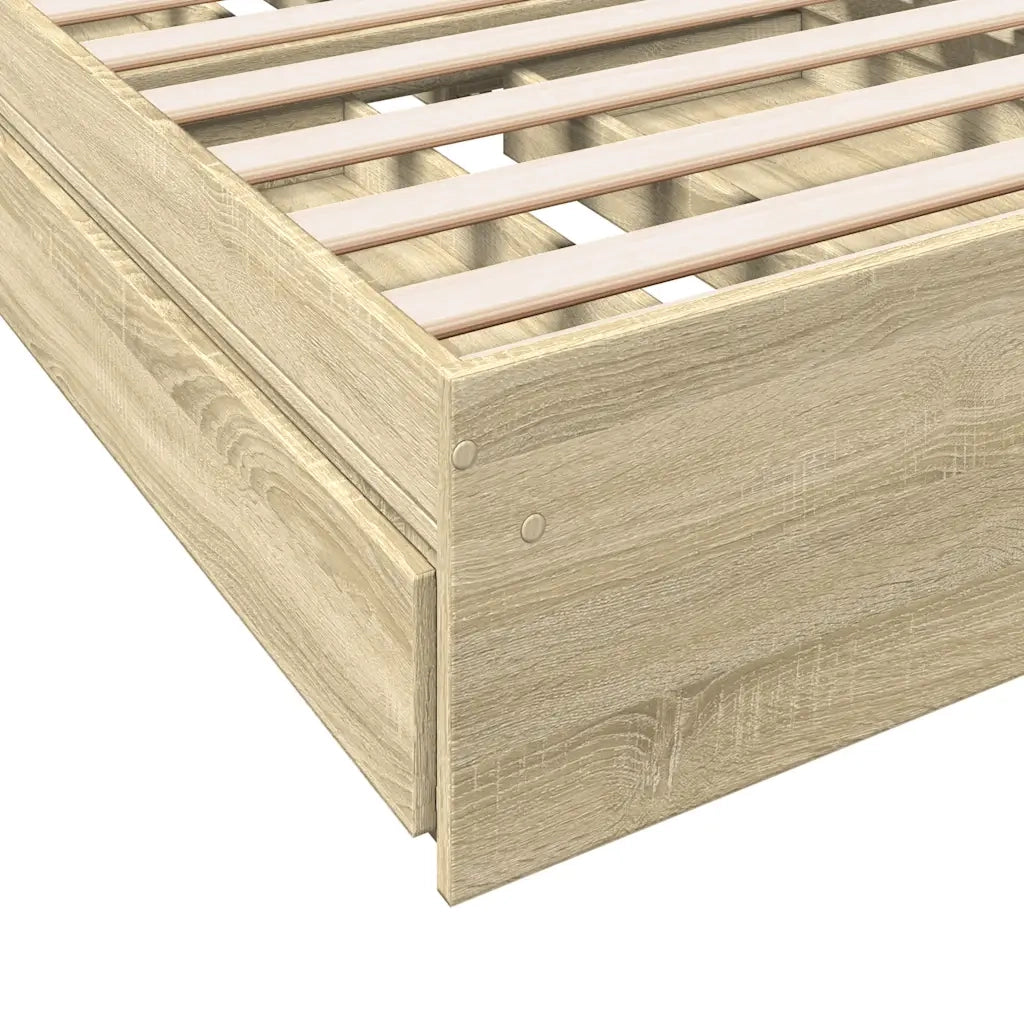 Giroletto Cassetti Rovere Sonoma 75x190 cm Legno Multistrato
