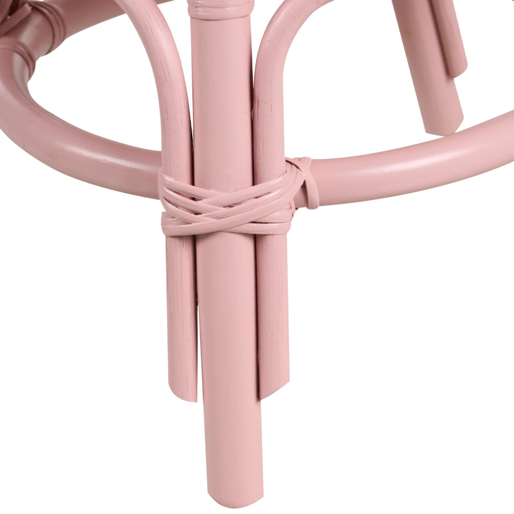 Sedia per bambini in rattan rosa Patio Outdoor Indoor Boho Handmade