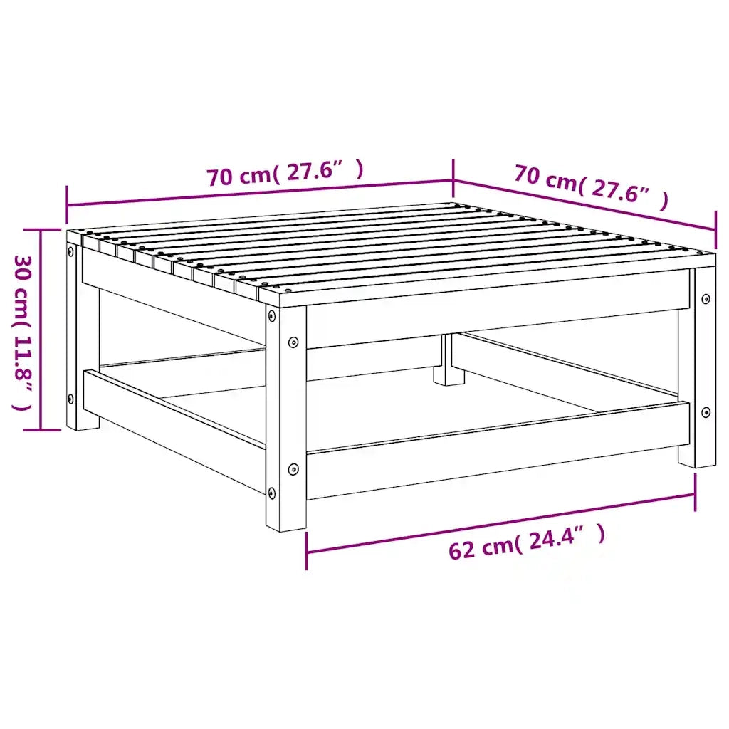 Salotto da Giardino-Set Divani da Giardino2 pz con Cuscini Grigio Massello di Pino 870196