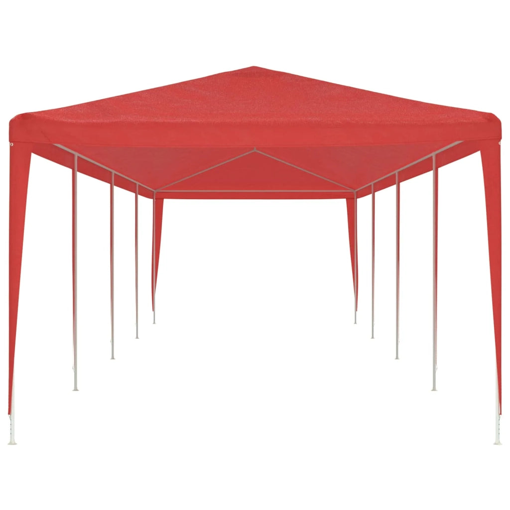 Tenda Party-Tenda da festa Rosso 1200 x 300 x 255 cm PE e Acciaio