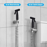 Douchetta per il bagno in acciaio inossidabile - testa per doccia - interfaccia G1/2 - douchetta a getto d'acqua ridotto - igiene corporea - pulizia del water