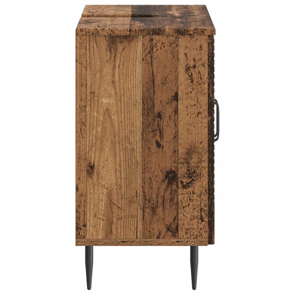 Armadio per Lavabo da Bagno HAARLEM Legno antico 896793