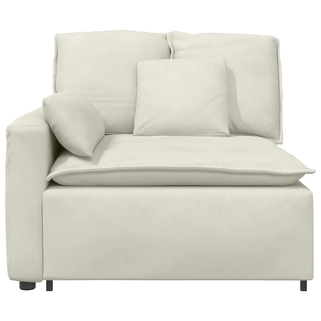 Modulo Terminale Bracciolo Divano Modulare con Cuscini 100 cm CFW2688159