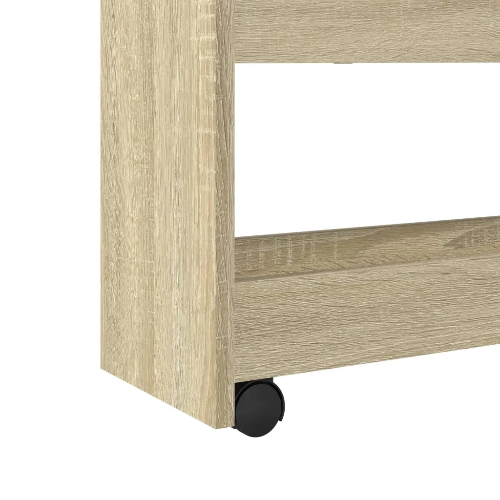 Carrello Stretto a 4 Livelli Rovere Sonoma in Truciolato CFW4937387