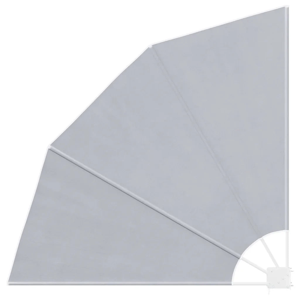 Tenda Laterale per Balcone Pieghevole-Tenda parasole per balcone Grigia 140x140 cm
