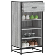 Scarpiera-Scaffale per scarpe Grigio Sonoma 48x38x97,5 cm in Legno Multistrato 723562