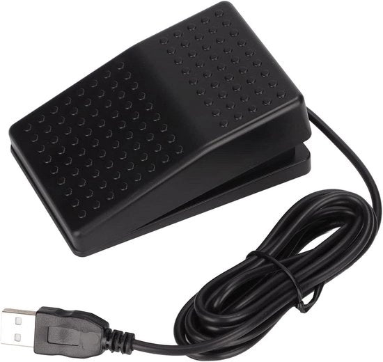 Pedale USB con Interruttore Singolo per Tastiera Personalizzata - Programmabile e Alta Sensibilità - Incluso 2 m di Cavo - Adatto per l'Uso del Computer