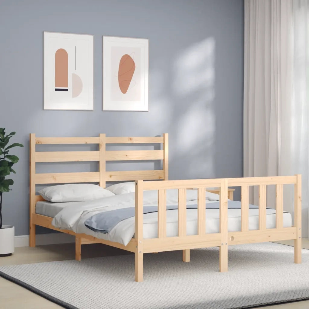 Giroletto senza Materasso-Struttura Letto 120x200 cm in Legno Massello di Pino 782475
