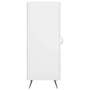 Credenza Bianca 34,5x34x90 cm in Legno Multistrato 828508