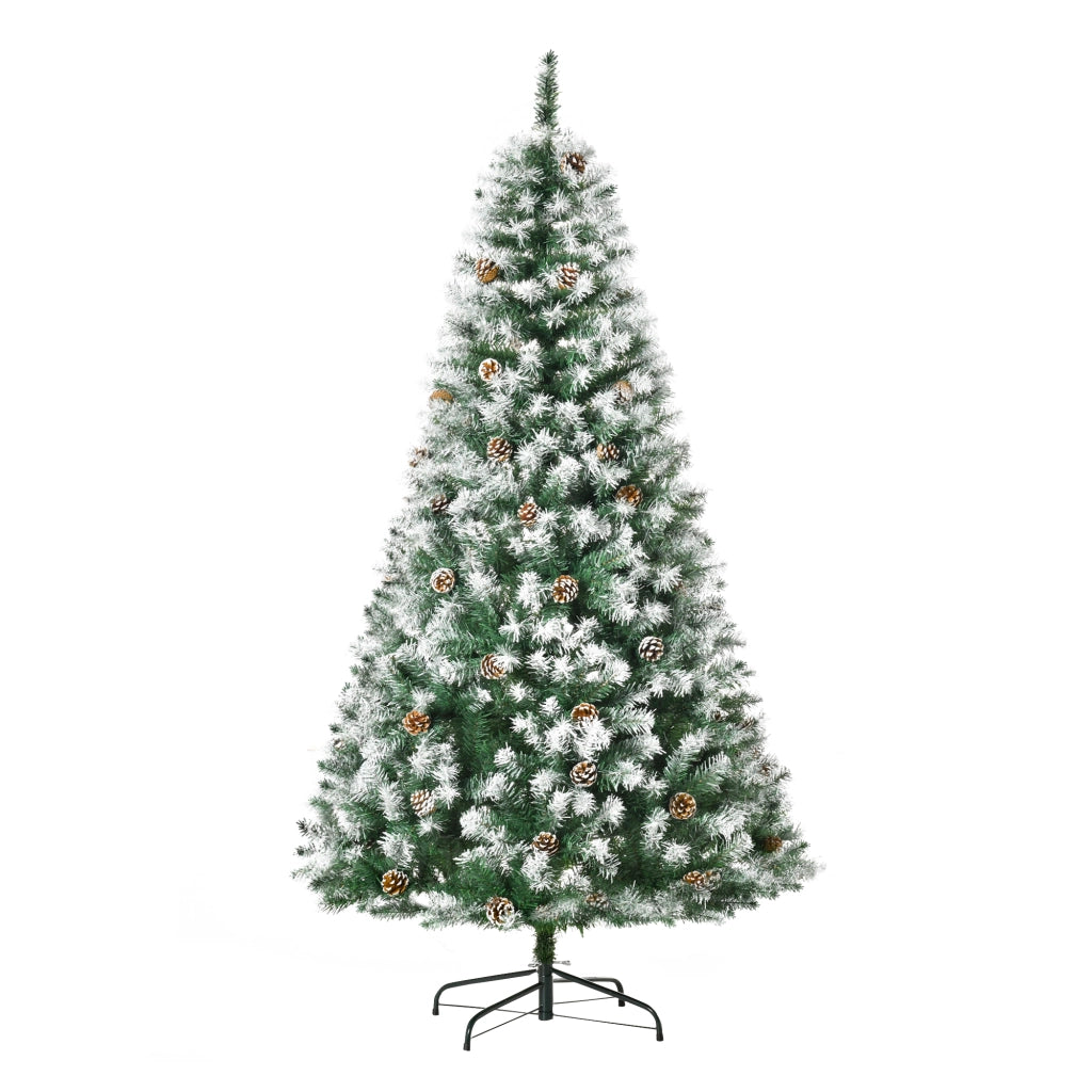 Albero di Natale Artificiale ¨C Minimal ¨C 180 cm, con neve, ignifugo