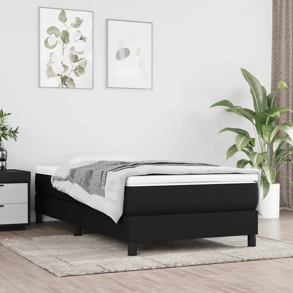 Materasso a Molle per Bambini-Materasso per letto Nero 80x160 cm in Tessuto