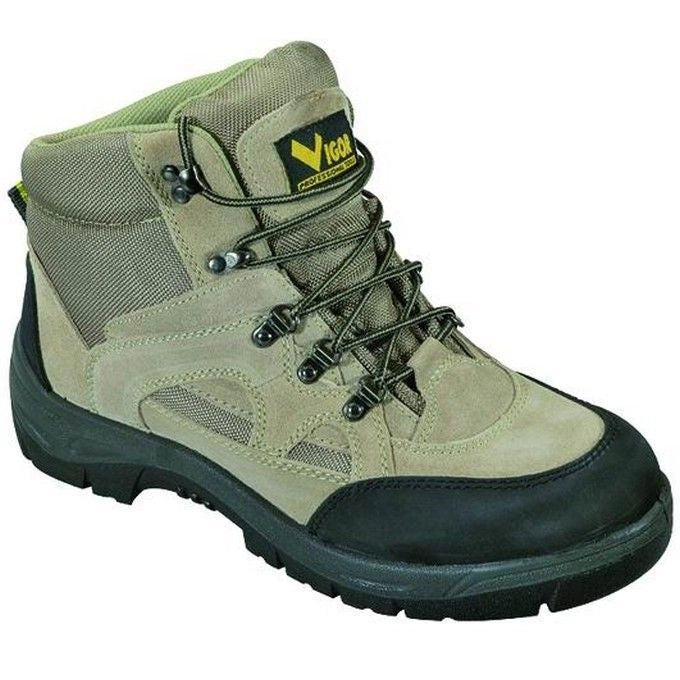Vigor-blinky Scarpe da Sicurezza Trekking Alte S1P Taglia 43 Puntale Acciaio Suola Antiperforazione Antiscivolo colore Nero Giallo