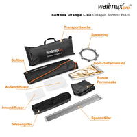 Octagon Softbox PLUS Orange Line 90