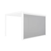 tenda laterale avvolgibile alluminio e textilene per pergola, 4m ,