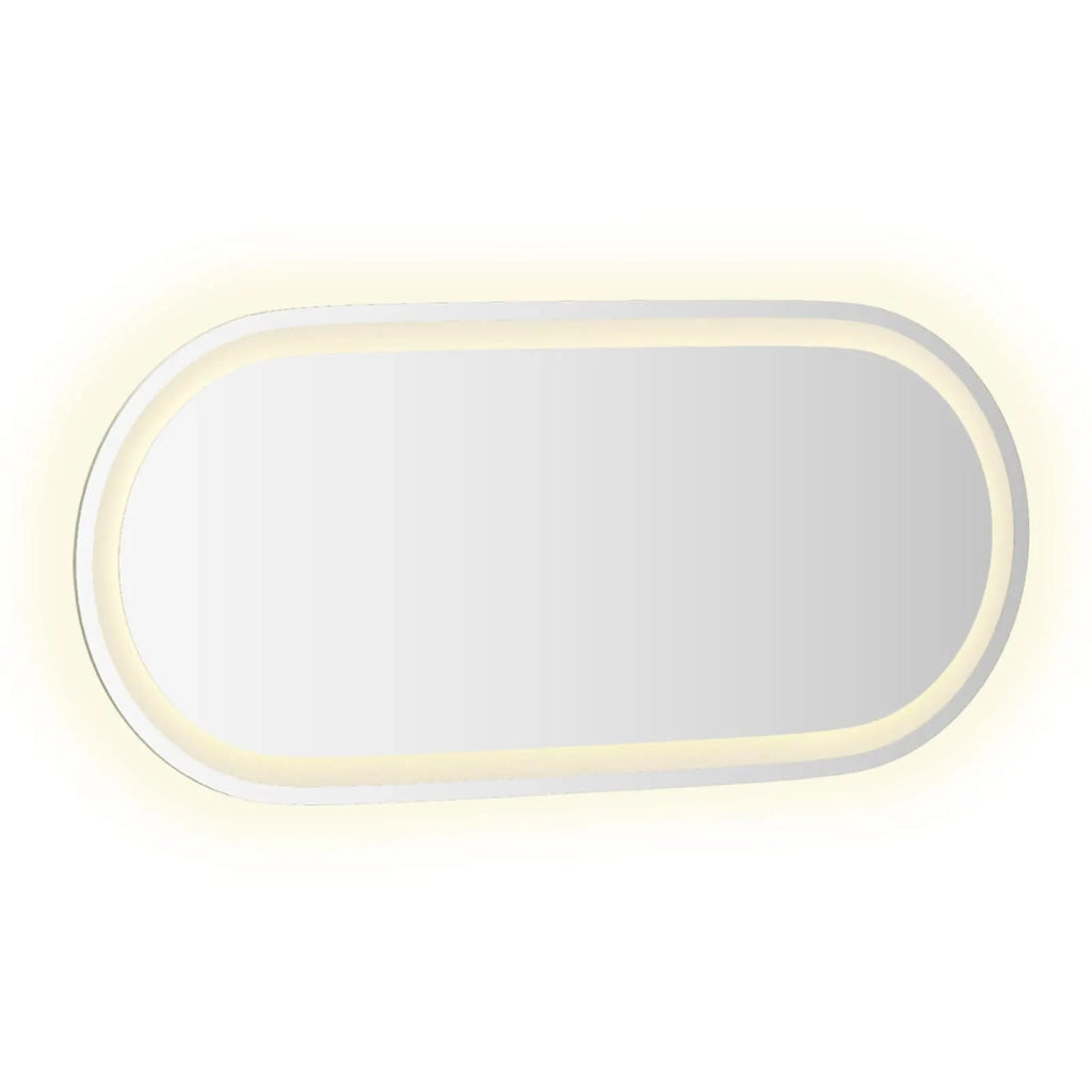 Specchio da bagno LED Trasparente 80 x 35 cm vetro temperato 42045853