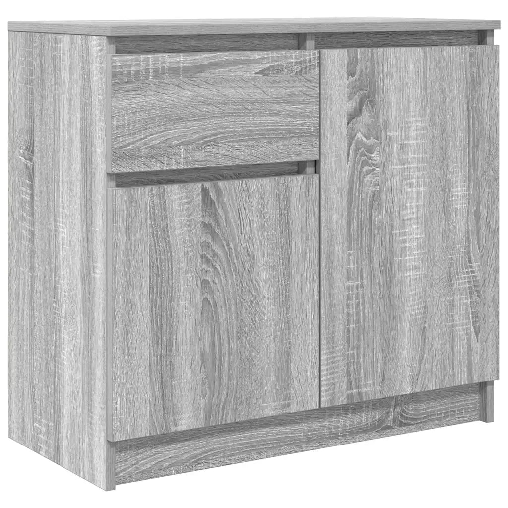 Credenza con Cassetto Grigio Sonoma 71x35x65 cm in Truciolato