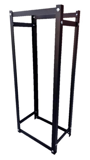 Portalegna per Camino da Interno o Esterno 40x25x99,5 cm in Acciaio King Nero