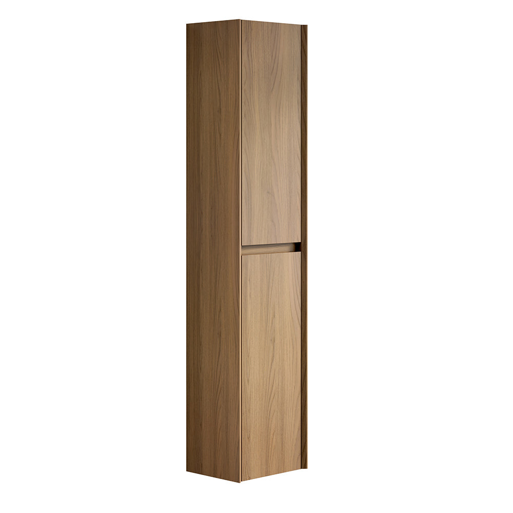 Armadio da bagno a muro - Xylo - 140 cm - Espresso - 4 compartimenti per piccoli spazi