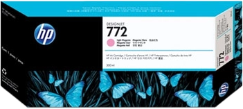 HP Cartuccia inchiostro magenta chiaro DesignJet 772, 300 ml
