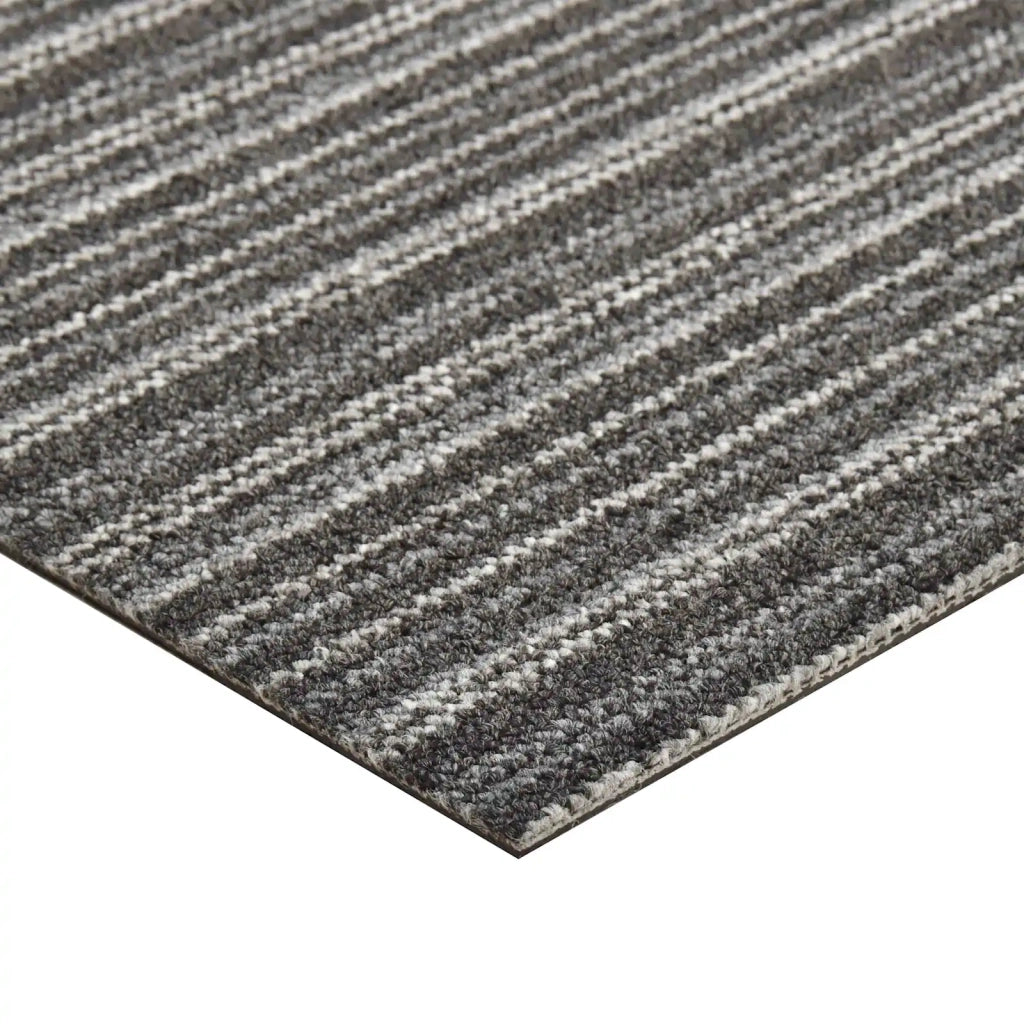Tappeto 20 pcs Antracite Striato 50 x 50 cm 100% Polipropilene 42046745
