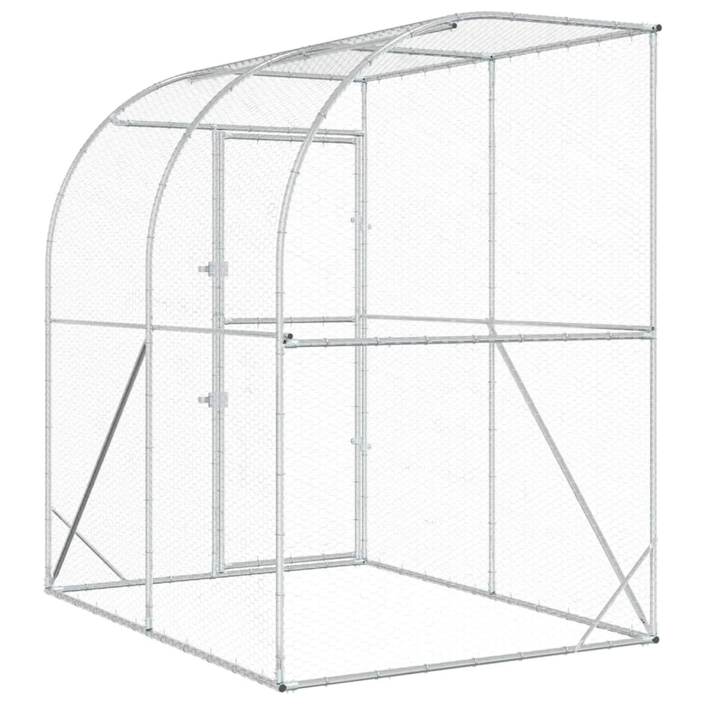 Pollaio Argento 200 x 200 x 215 cm Acciaio zincato 42042538