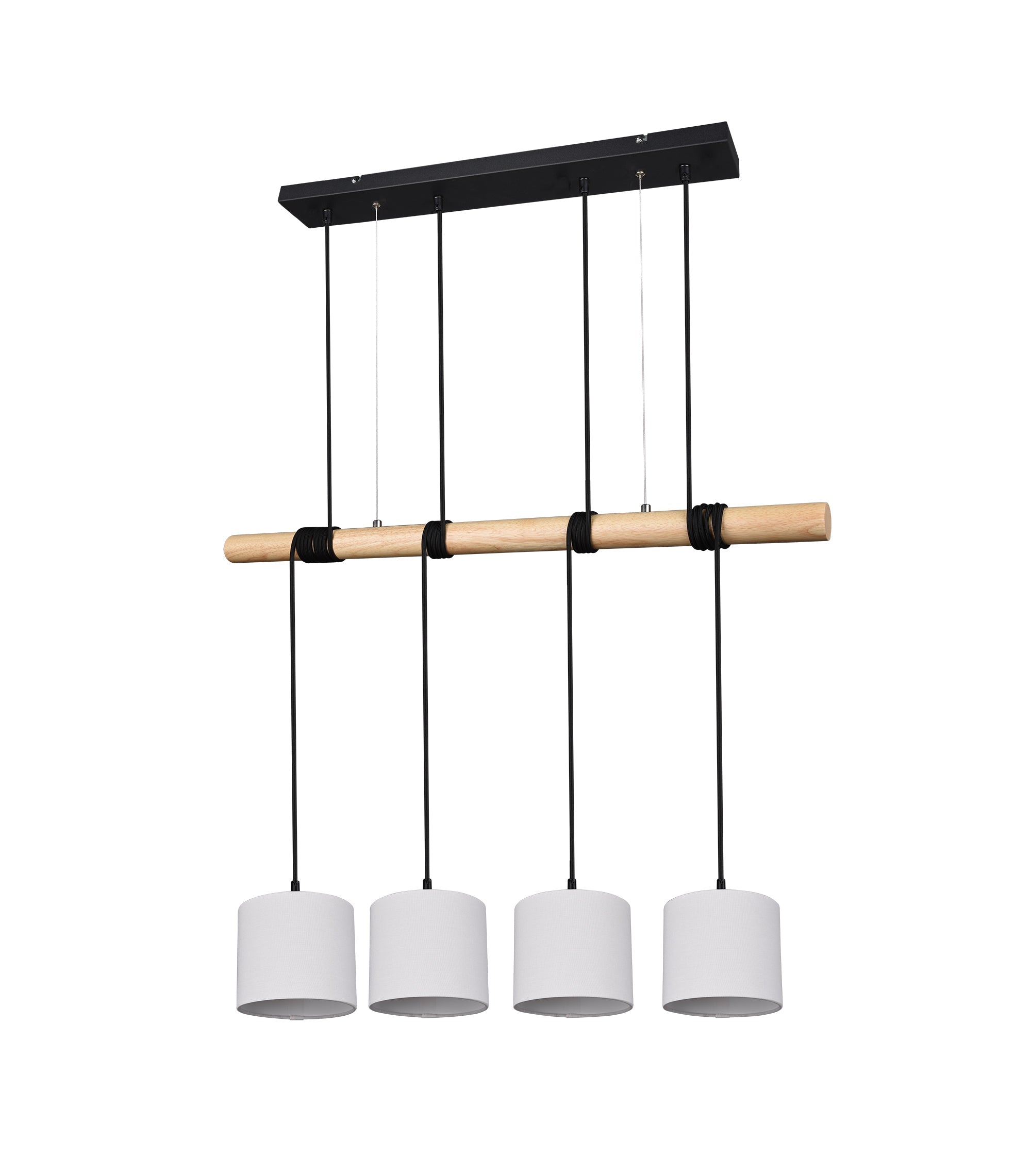 Lampada a Sospensione da Interno a LED in Metallo Nero Opaco