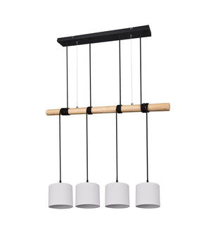 Lampada a Sospensione da Interno a LED in Metallo Nero Opaco