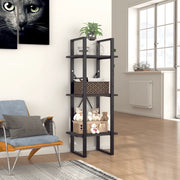 Libreria a 3 Ripiani Grigia 40x30x105 cm in Truciolato cod mxl 16127