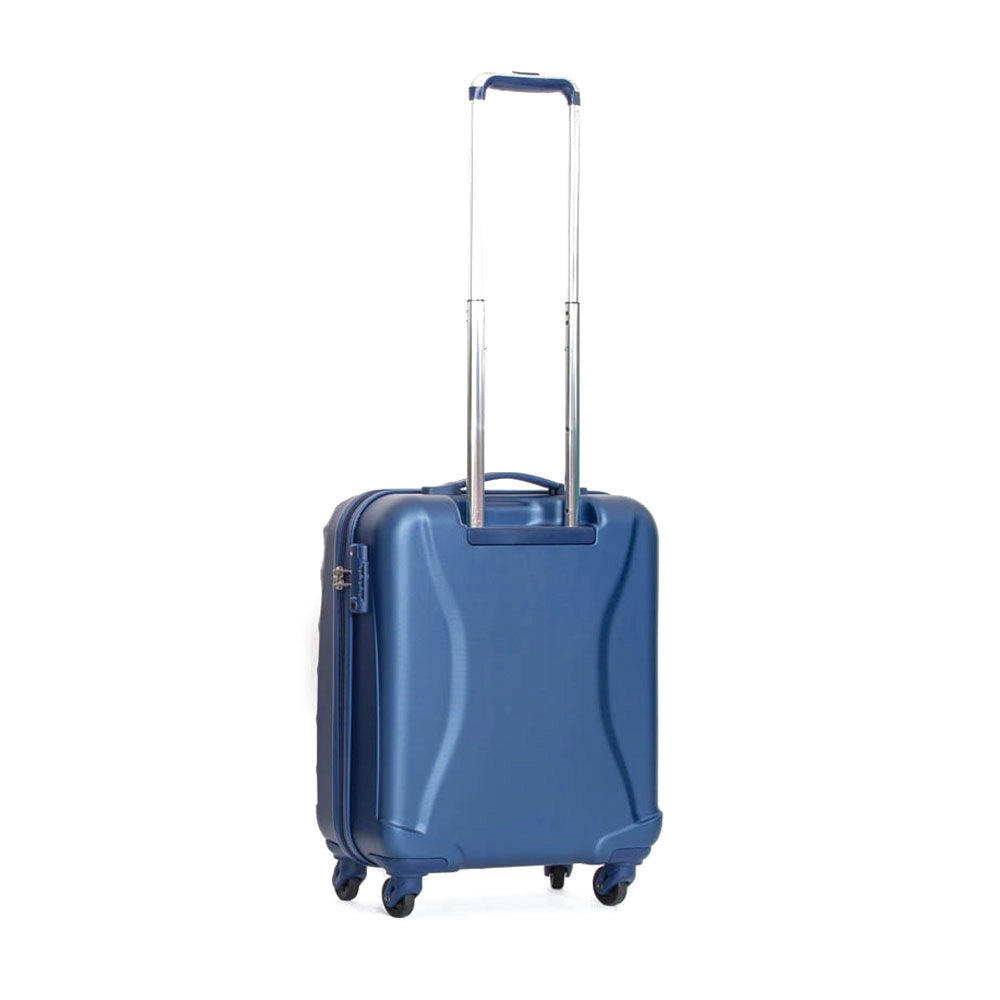 Trolley Valigia Rigido Bagaglio a Mano in ABS 4 TSA Ruote Ravizzoni Infinity Blu