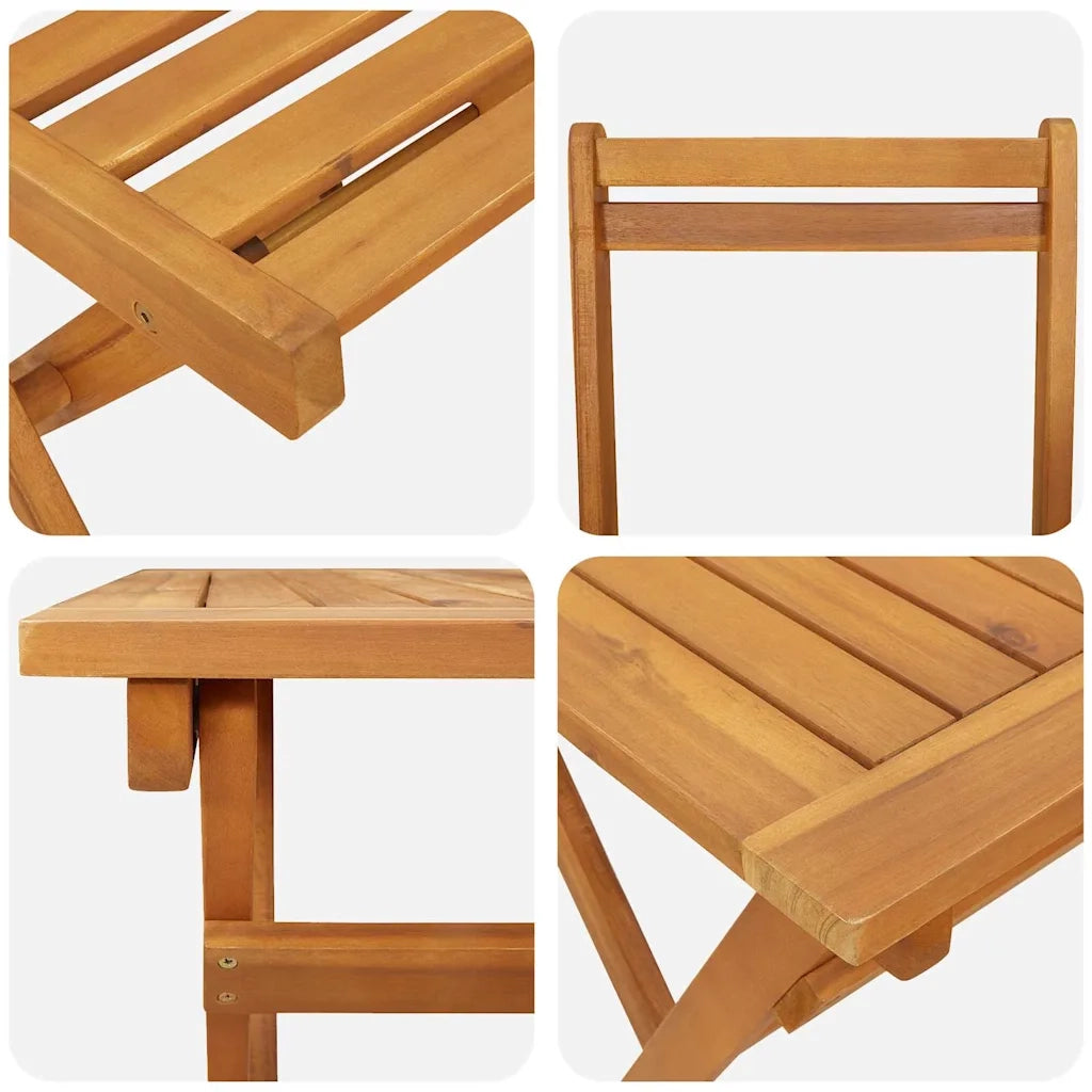 vidaXL Set da Pranzo per Giardino 7 pcs Marrone