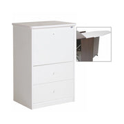 Mobile asse stiro bianco frassinato con 3 cassetti cm 44x57xH.89