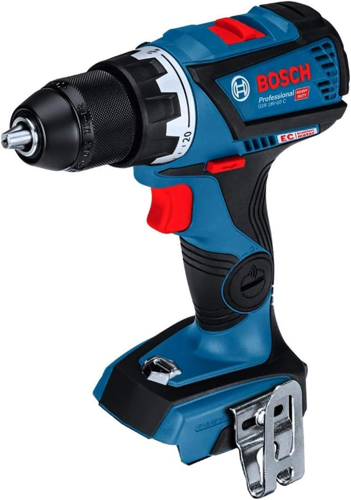 BOSCH Kit 18V BK209BAG (Trapano Avvitatore GSR 18V-60 C + Smerigliatrice GWS 18-125 V-LI + 2 Batterie di 5,0 Ah + Caricabatterie + Borsa)