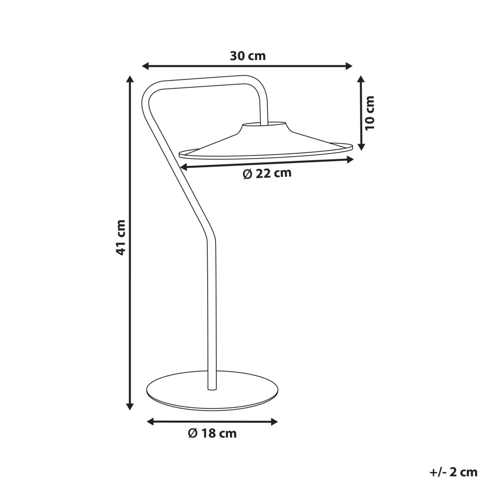 Lampada da tavolo LED Bianco 41 cm Luce calda Soggiorno Camera da letto Ufficio Studio Illuminazione moderna