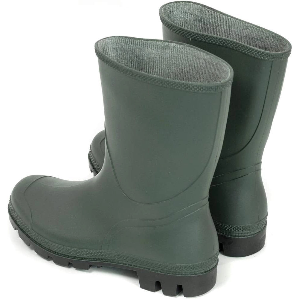 STIVALI DA LAVORO PVC BASSO GOMMA VERDE IMPERMEABILI AGRICOLTURA CACCIA PESCA N.46 4F