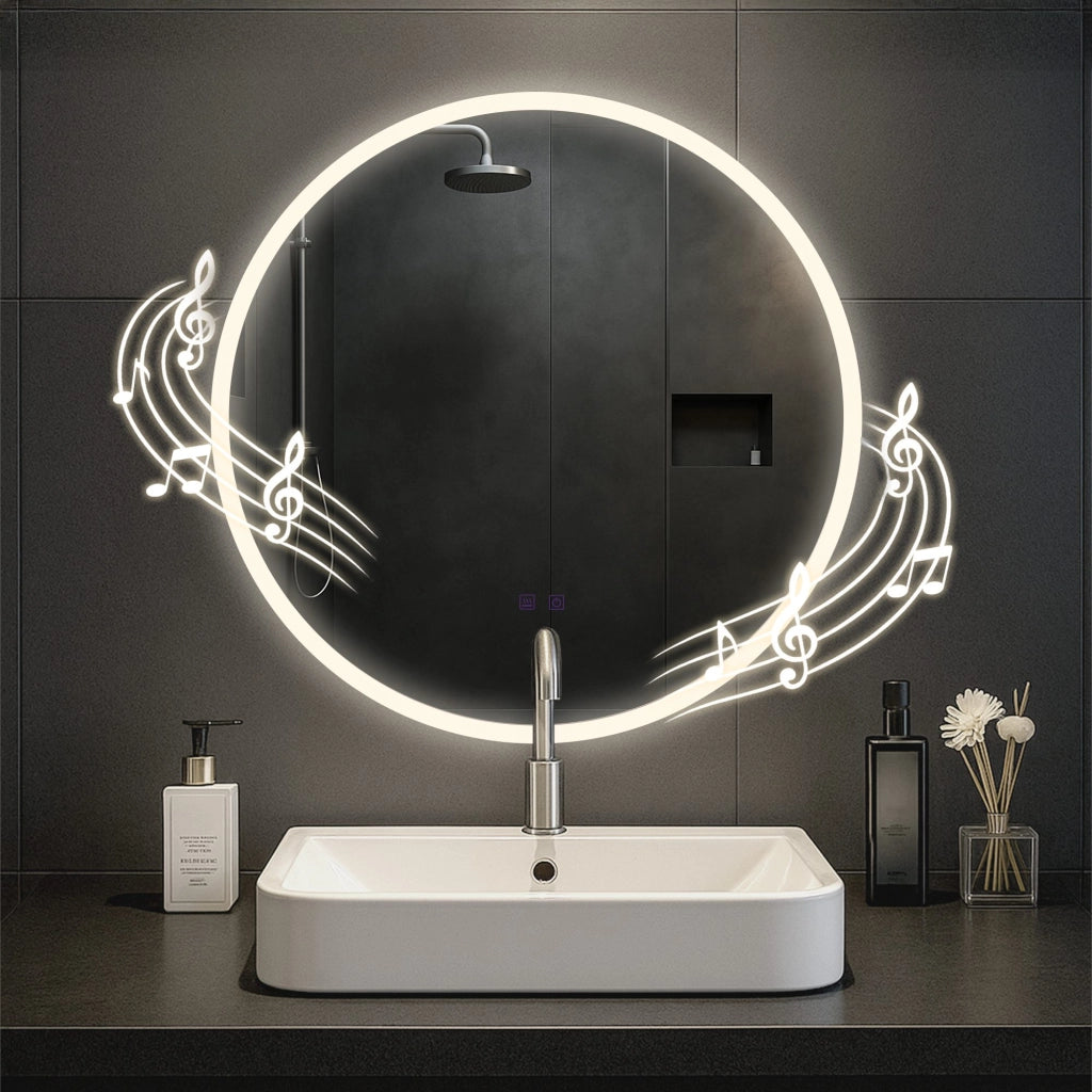 Specchio da bagno Laconia 70 con Bluetooth